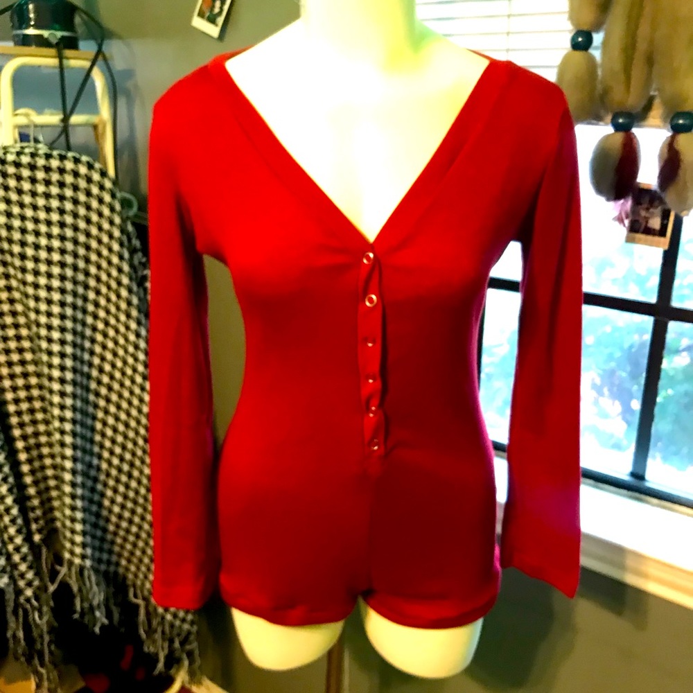 Red Thermal Bodysuit